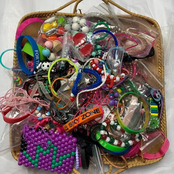 2 LB Bulk Lot of Kidcore Children’s Jewelry – Fun, Rainbow Colorful, & Playful! - Picture 2 of 10